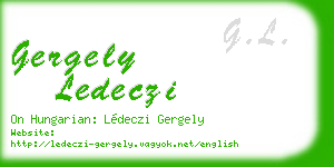 gergely ledeczi business card